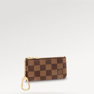Authentic Louis Vuitton Damier Ebene key pouch